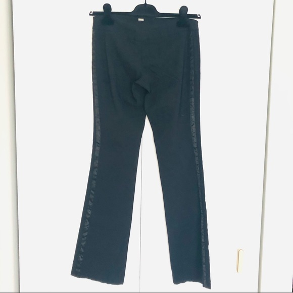 Women black Tuxedo  pants super stretchable - Picture 7 of 13